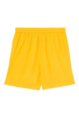 Short en lin - Jaune
