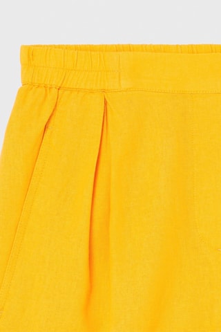 Short en lin - Jaune