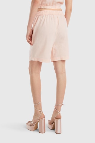 Short en lin - Rose
