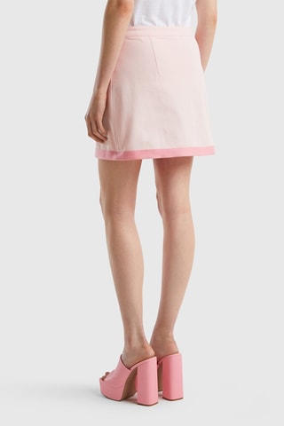 Jupe portefeuile taille haute - Rose