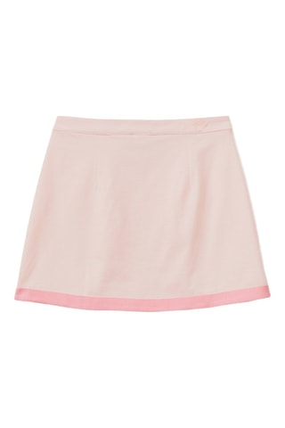 Jupe portefeuile taille haute - Rose