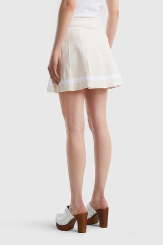 Jupe patineuse taille haute - Beige