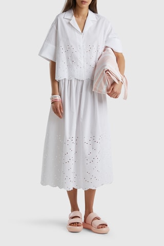 Jupe midi - Blanc