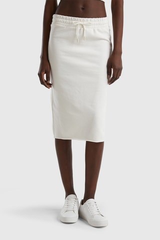 Jupe droite Blanc