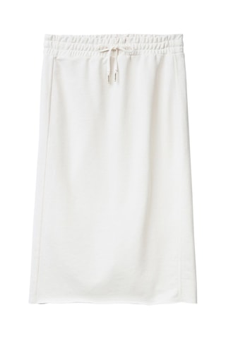 Jupe droite Blanc