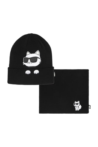 Muts en colsjaal - Zwart - Karl Lagerfeld