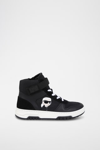 Hoge Leren Sneakers - Zwart - Karl Lagerfeld