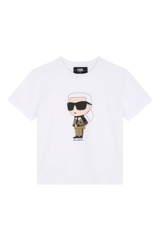 Biologisch Katoenen T-shirt - Wit - Karl Lagerfeld