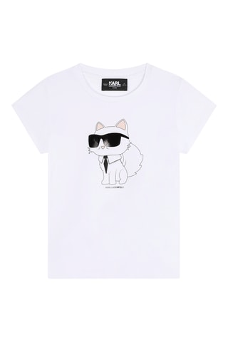 Biologisch Katoenen T-shirt - Wit - Karl Lagerfeld