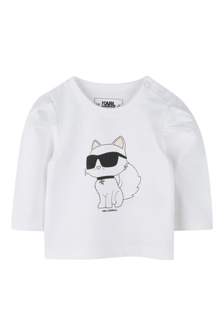 Biologisch Katoenen T-shirt en Joggingbroek - Wit en Zwart - Karl Lagerfeld