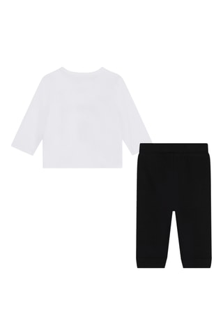Biologisch Katoenen T-shirt en Joggingbroek - Wit en Zwart - Karl Lagerfeld