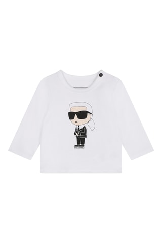 Biologisch Katoenen T-shirt en Joggingbroek - Wit en Zwart - Karl Lagerfeld