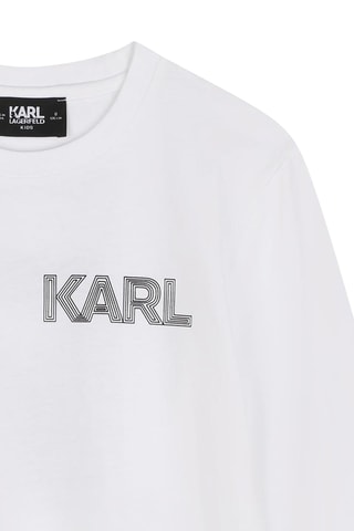 Biologisch Katoenen T-shirt - Wit - Karl Lagerfeld