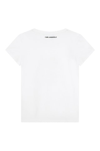 T-shirt en coton biologique - Blanc - Karl Lagerfeld