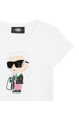 T-shirt en coton biologique - Blanc - Karl Lagerfeld