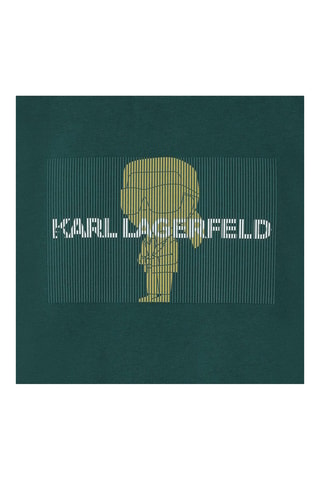 T-shirt - Donkergroen Karl Lagerfeld