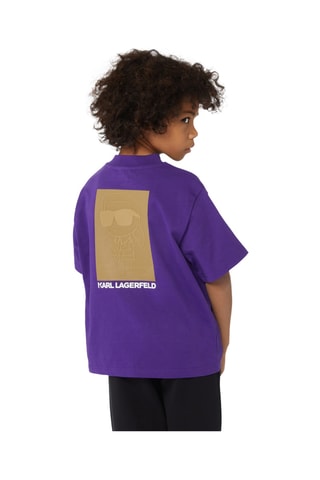T-shirt - Paars - Karl Lagerfeld