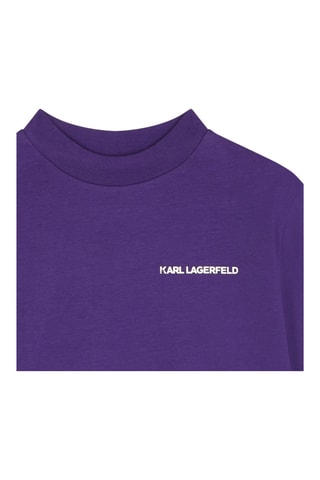 T-shirt - Paars - Karl Lagerfeld