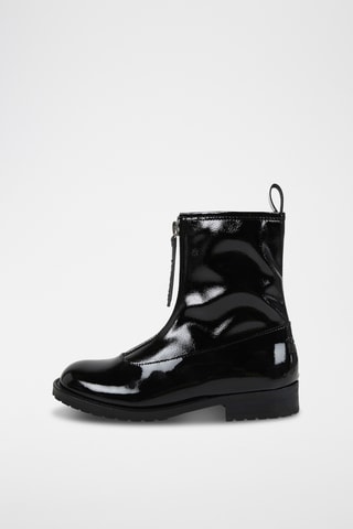 Lakleren Enkellaarzen - Zwart - Karl Lagerfeld