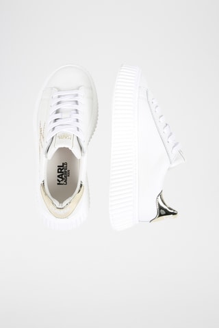 Leren Platform Sneakers - Wit - Karl Lagerfeld