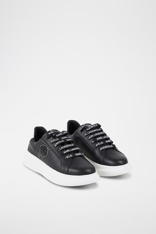 Leren Platform Sneakers - Zwart - Karl Lagerfeld