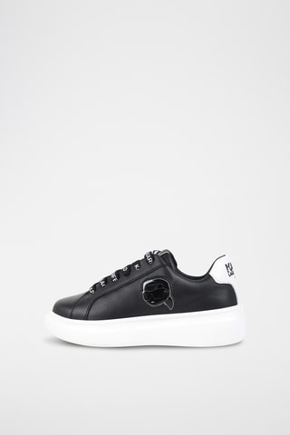 Leren Platform Sneakers - Zwart - Karl Lagerfeld