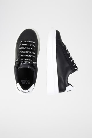 Leren Platform Sneakers - Zwart - Karl Lagerfeld