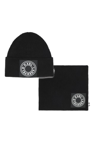 Muts en colsjaal - Zwart - Karl Lagerfeld