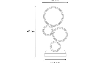 Lampe de Table LED Rings - 20W - 48 x 25 x 13,5 cm