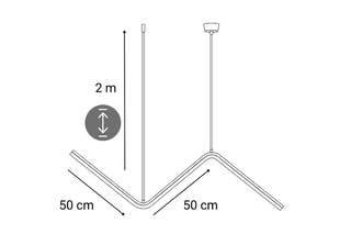 Suspension LED Ripple - 38 W - 60 x 48 cm