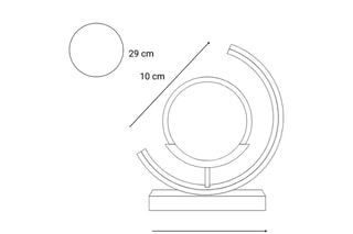 Lampe de table LED Sand - 16 W - 25 x 11,8 x 29 cm