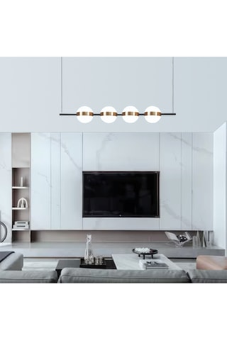 Suspension LED Skum - 4 x 32 W - 103 x 120 cm
