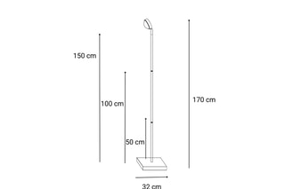 Lampadaire LED Sunset - 10 W - 32 x 170 cm