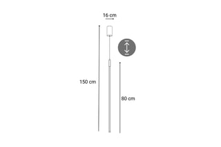 Suspension LED Needle - 16 W - 10 x 80 x 10 cm