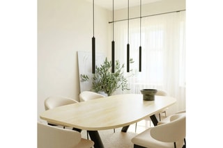 Suspension ajustable LED Fakla - 4 x 40 W - 118 x 6 x 200 cm