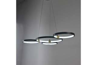 Suspension LED Hava - 4 x 80 W - 80 x 40 x 120 cm