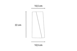 Applique murale LED Geometric - 6 W - 10,5 x 10,5 x 22 cm