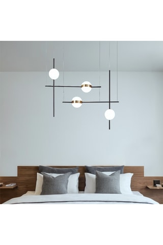 Suspension LED Jun - 4 x 32 W - 80 x 20-140 cm