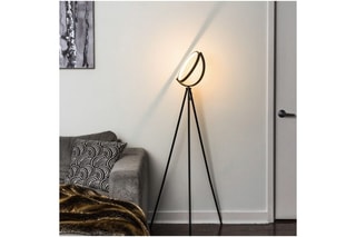 Lampadaire trépied LED connecté Croissant de Lune - 24 W - 47 x 47 x 170 cm