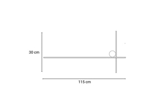Applique murale LED Prism - 12 W - 11,5 x 4 x 30 cm