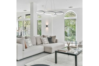 Suspension LED Hava - 4 x 80 W - 80 x 40 x 120 cm
