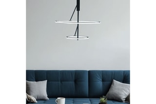Suspension LED Nordlys - 2 x 77 W - 61 x 120 cm
