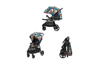 Poussette pliable Grande Plus - Dès la naissance - Jusqu'à 22 kg - Noir