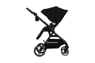Poussette 2 en 1 Yoxi - Dès la naissance - Jusqu'à 22 kg - Noir