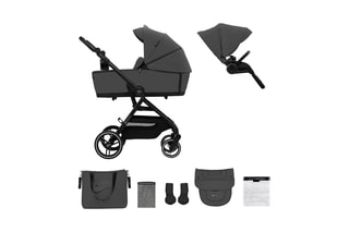 Poussette 2 en 1 Yoxi - Dès la naissance - Jusqu'à 22 kg - Gris