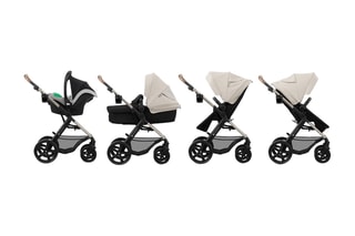 Poussette 4-en-1 + accessoires Moov 2 Eva Wheels - Gris - Dès la naissance - Jusqu'à 27 kg