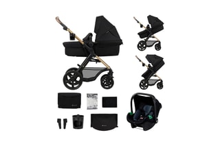 Poussette trio + accessoires Moov 2 - Dès la naissance - Jusqu'à 27 kg - Noir