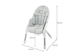 Chaise haute 2-en-1 Dinnly - Dès 6 mois - Jusqu'à 15 kg