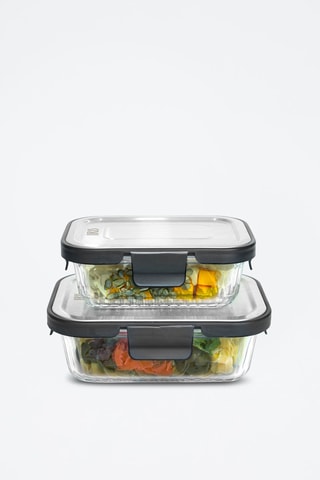 Sac à lunch et 2 boîtes de conservation en verre borosilicate et acier inoxydable