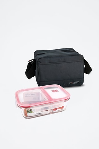 Sac isotherme et boîte à lunch - Noir et rose